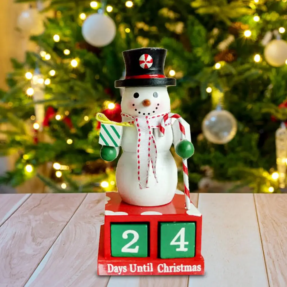 Christmas Countdown Advent Calendar Wooden Snowman Days Merry Christmas  Decorations 2022 New Year Gifts Santa Claus Ornament _ - AliExpress Mobile