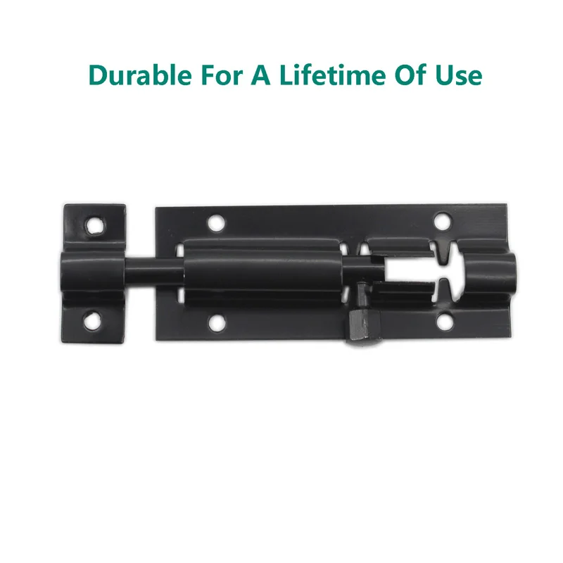 Barrel Bolt Lock,3'' Door Security Slide Latch Lock,Thickened Door Latch Lock,Stainless Steel Slide Lock with Screws 2 Pcs