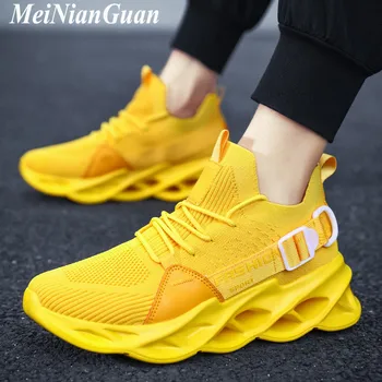 

2020 Men's Sports Shoes Air Mesh Mens Sport Sneakers Platform Running Shoes Men Walking Shoes Breathable Male Sports Shoes A7