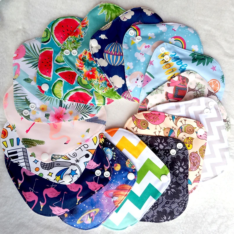 Reusable Menstrual Cloth Sanitary Pads for Women 17*17cm Bamboo Panty Liners menstrual panties