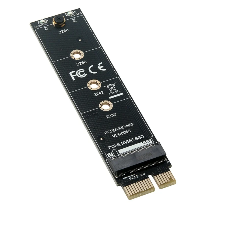 5 шт./лот PCI E к M2 адаптеру Nvme SSD Pcie X1 Raiser Pci Express M Key|Платы расширения| |