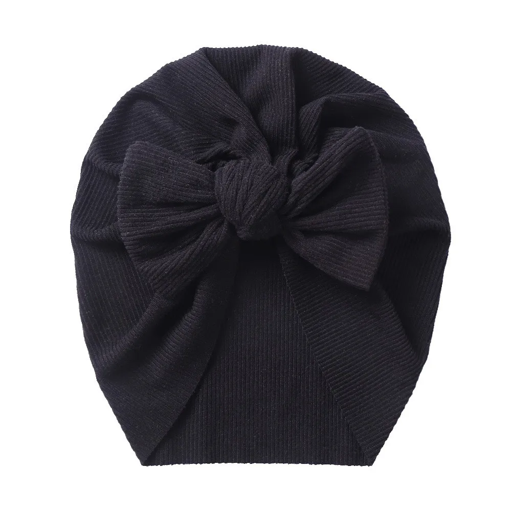 baby accessories diy 2021 Baby Accessories For Newborn Toddler Kids Baby Girl Boy Turban Cotton Beanie Hat Winter Cap Knot Solid Soft Hospital Caps car baby accessories