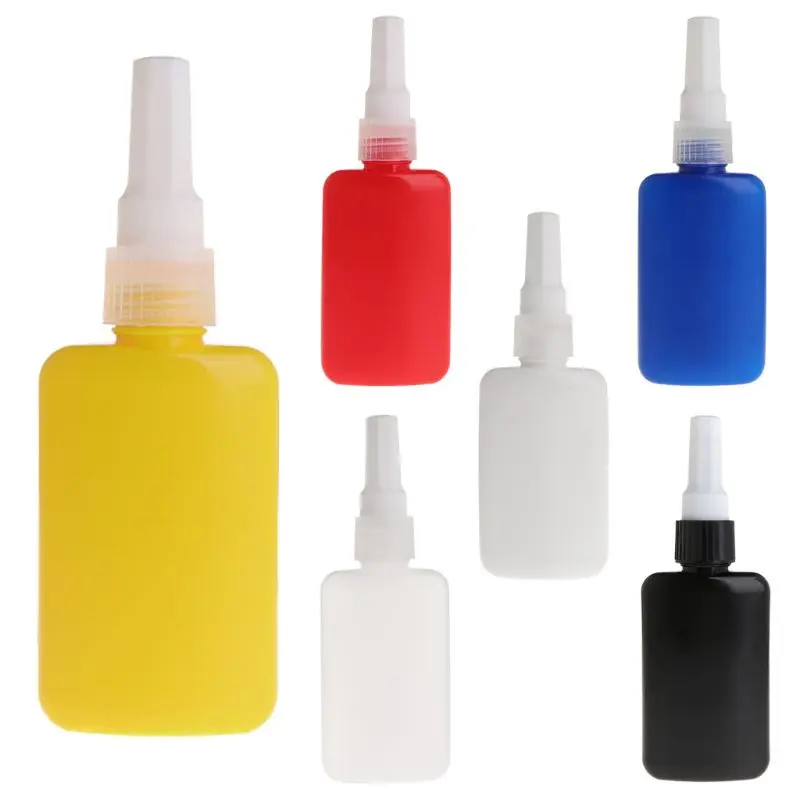 Plastic Bottle UV Glue Storage 50ml Container DIY Accessories Mini Liquid Crafts DIY Ornament Accessories W15