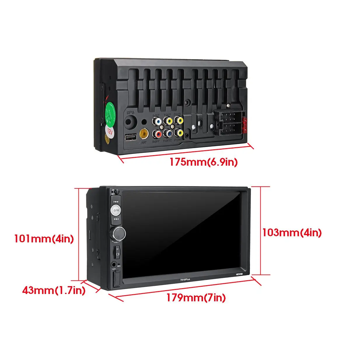 7 дюймов 2 Din экран автомобиля MP4 плеер bluetooth Стерео FM радио USB TF AUX в громкой связи Авторадио автомобиля камера заднего вида