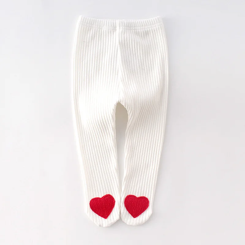 

New Baby Pantyhose Plus Velvet Love Baby Girl Pantyhose Winter Plush Big Pp Feet Kids Girls Leggings