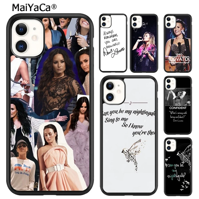 MaiYaCa Деми Ловато колледж цитаты текста чехол для телефона iPhone 5 SE 6s 7 8 plus X XR XS 11 12 13