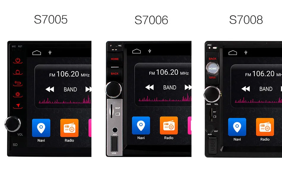 Best Ownice K1 2GB DDR 7" 2 Din 1024*600 Android 8.1 Car DVD Radio Multimedia Player Universal GPS Navigation autoradio Stereo Audio 3