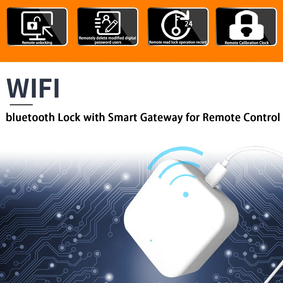 Новейшая версия G2 Smart Gateway телеметрический замок приложение bluetooth приложение электронный дверной замок Wifi адаптер замок шлюз пульт дистанционного управления с usb-кабелем
