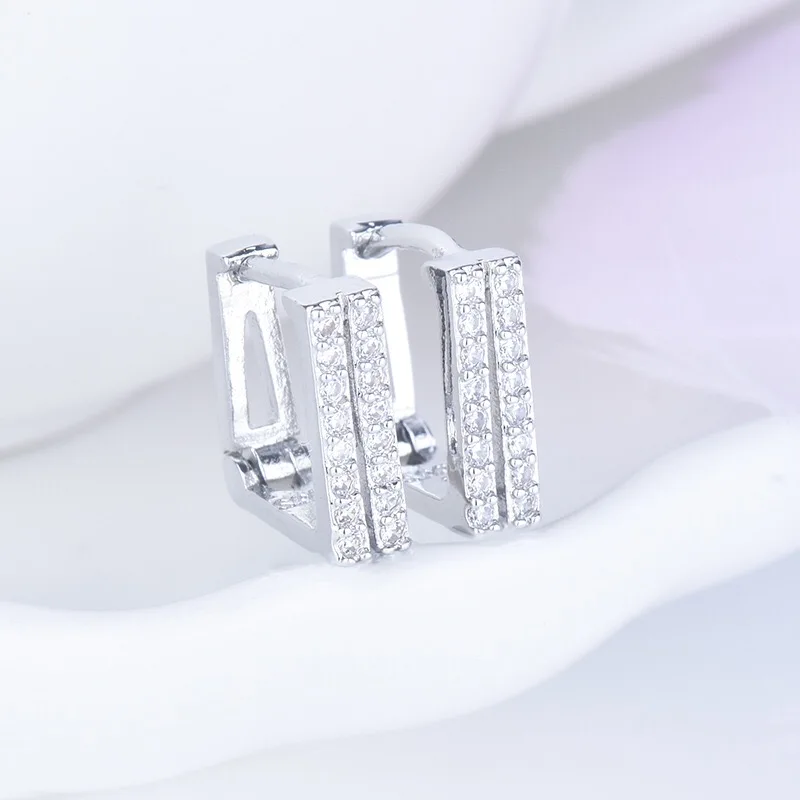 MENGYI Fashion Simplicity Square Clip Earring For Women High Quality Jewelry Girl's Birthday Gift Daily Wear Earrings | Украшения и