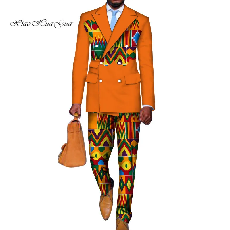 2 Pieces set Blazer and Pants Mens African Clothing Ankara Clothes Bazin Riche African Wax Print Top Suits and Pants Sets WYN740 2 Pieces set Blazer and Pants Mens African Clothing Ankara Clothes Bazin Riche African Wax Print Top Suits and Pants Sets WYN740