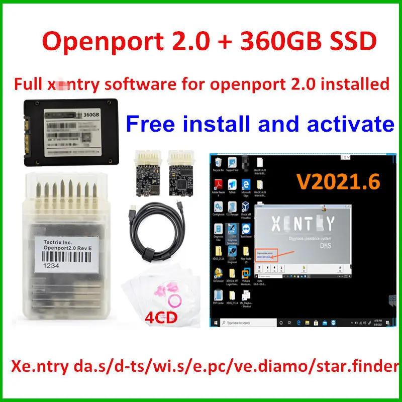 Последнее диагностическое программное обеспечение 2021/06 Xentry Full Software D T.S W I.S E P.C