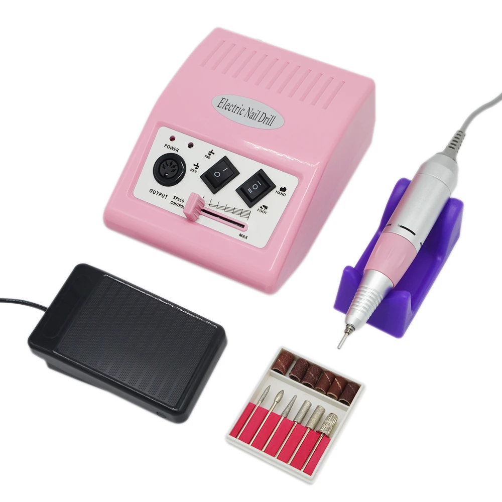 Электрический Фрезер для ногтей, сверлильный набор для педикюра, маникюр, машинка для маникюра ногтей фреза Инструменты для ногтей файл