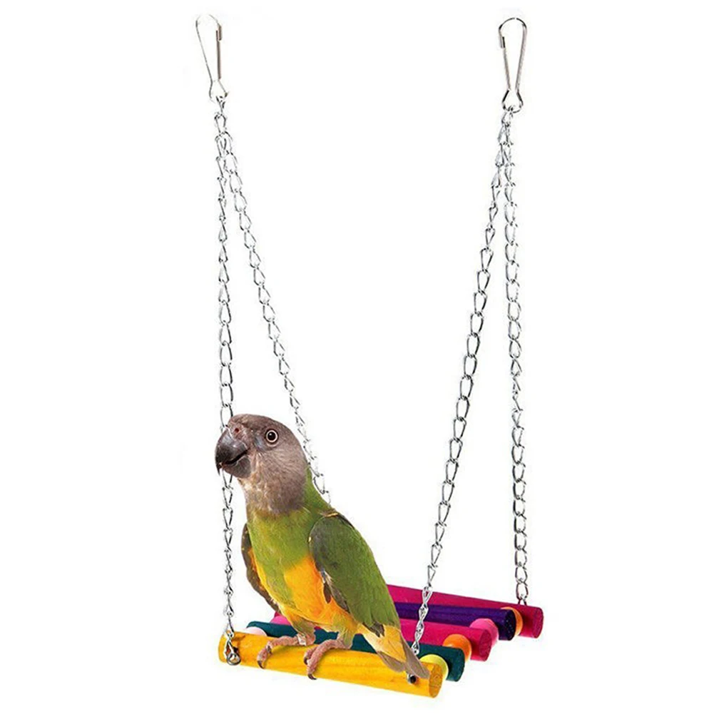 Качели птицы игрушки, Parakeet perches подвесная клетка игрушка для Conures попугаи Parakeets Cockatiels Macaws Finches(красочные