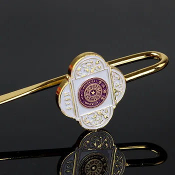 

wholesale 500pcs Customized zinc alloy paint colored metal cartoon bookmarks Ruyi Gift Company Events