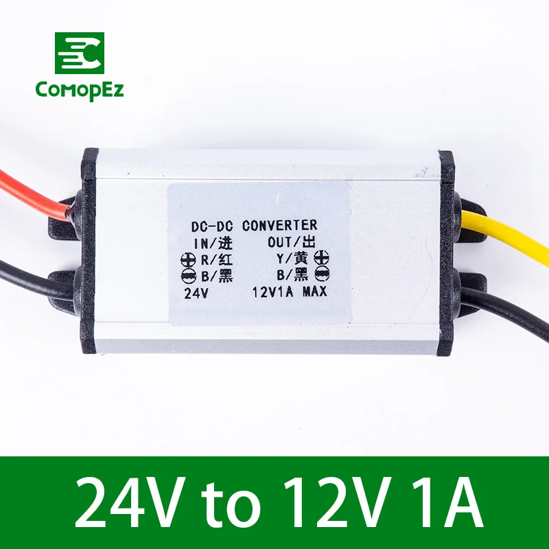 DC-DC понижающий преобразователь 24 В до 12 В 1A 2A 3A 4A 5A 8A 10A 12A 15A 20A 30A 40A понижающий модуль Напряжение Мощность DC преобразователь для автомобилей - Цвет: 24V to 12V 1A