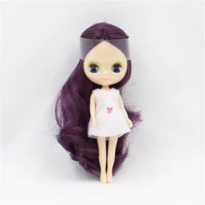Мини-кукла Blyth 10 см BJD нормальная кукла тела, случайное платье, может изменить макияж, куклы+ платье+ сумка для хранения, детские игрушки для девочек