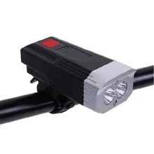 Передний велосипедный светильник с будильником, 3 режима, 250 люменов, USB лампа для велосипеда, Ночная езда, 10,8x4,7x7 см