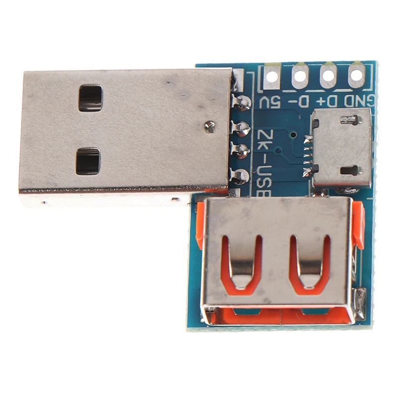 Тип A USB конвертер Стандартный мама-папа к Micro 4P Клеммная плата адаптера 2 54 мм
