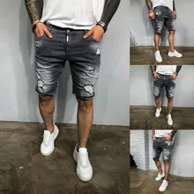 Мужские джинсовые комбинезоны с карманами на молнии модные брюки с карманами