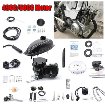 

49cc 50cc 2-stroke Bicycles Motor Kit 5000r/min Bicycles Engine Conversion Kit Bike Engine Modified Kit For 24" 26" 28" Wheeled