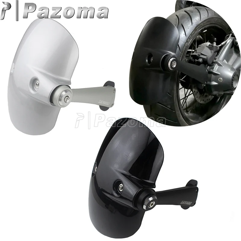 

Black Plastic Aluminum Motorcycle Rear Wheel fender Splash Guard Wheel Cover Mudguard w/Bracket For BMW R NINE T R9T 2014-2018