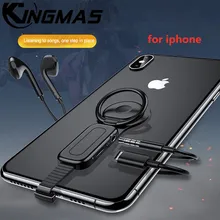 Кольцевой держатель 3,5 мм адаптер для iPhone 6 7 8 plus X XR XS 11 Pro MAX AUX up аудио зарядное устройство разветвитель Jack наушники гарнитура адаптер