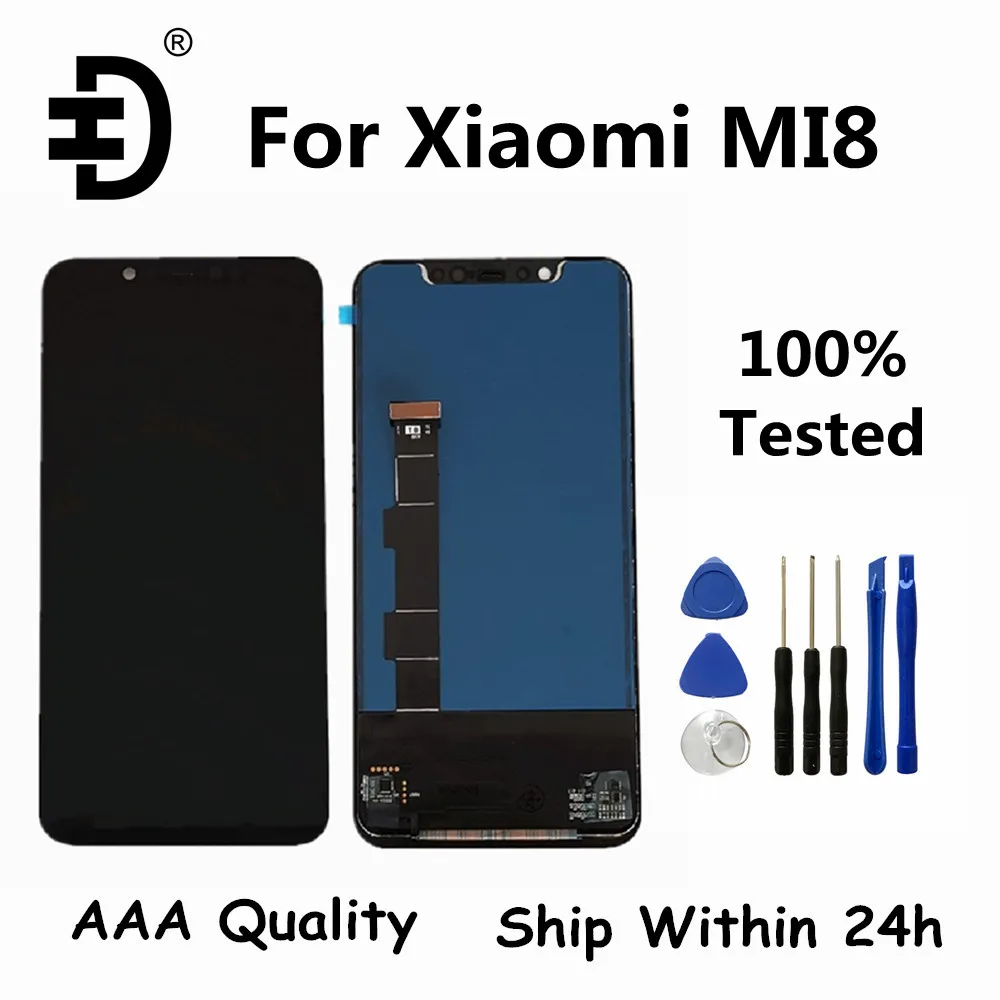 TFT OLED экран для Xiaomi 8 Mi8 MI ЖК-дисплей Сенсорная панель дигитайзер в сборе Mi MI8