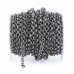 Versatile Metal Necklace Chain in Various Finishes - 3.2mm (Gunblack)