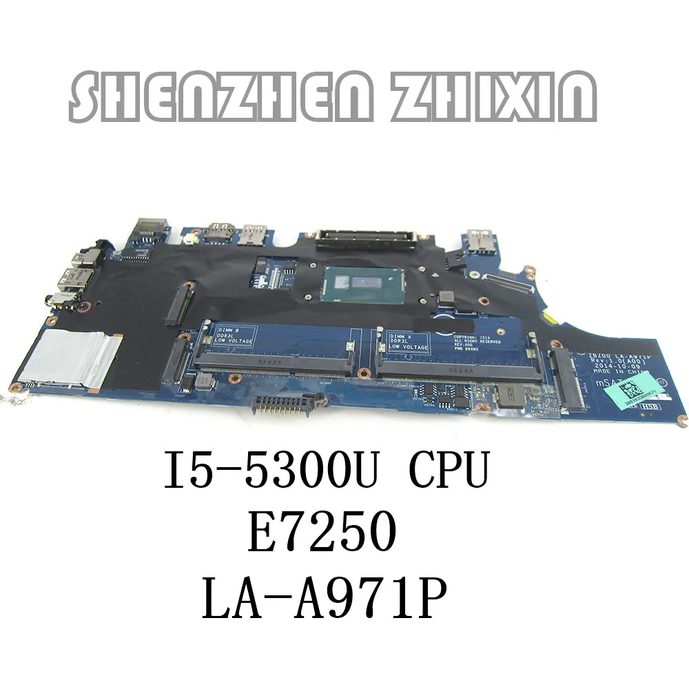 Yourui Per Dell Latitude E7250 Scheda Madre Del Computer Portatile I5-5300U Cpu La-A971P Cn-0G9Cnk 0G9Cnk G9Cnk Testato 100% Lavoro