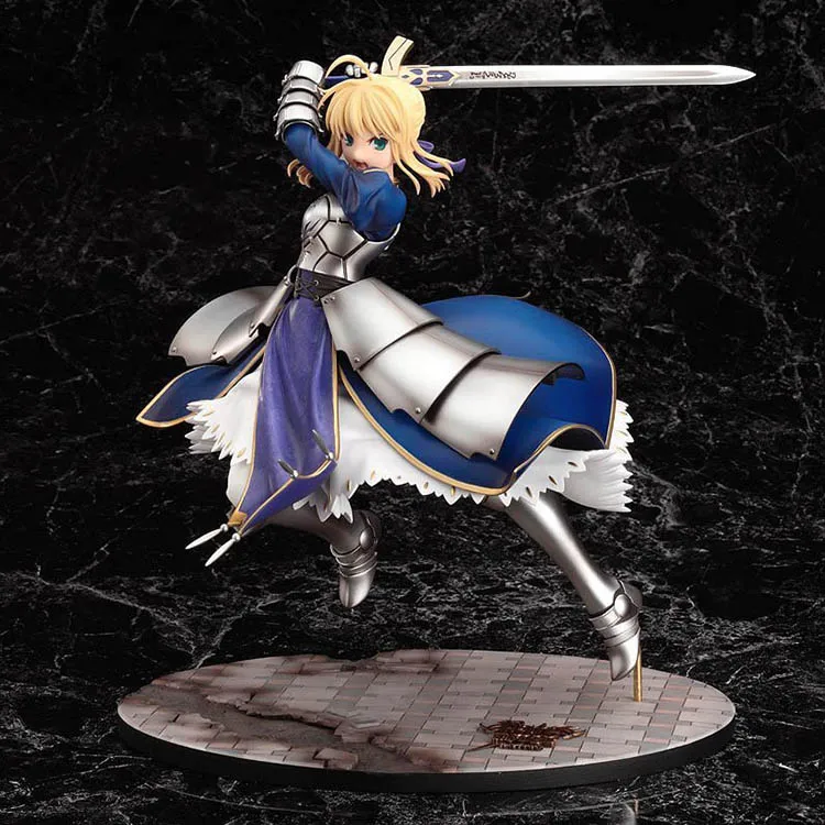 

Anime Fate Stay Night Saber Lily Excalibur Pvc Action Figure Game Figure Model Collection Figure Toy Brinquedos 25CM B19