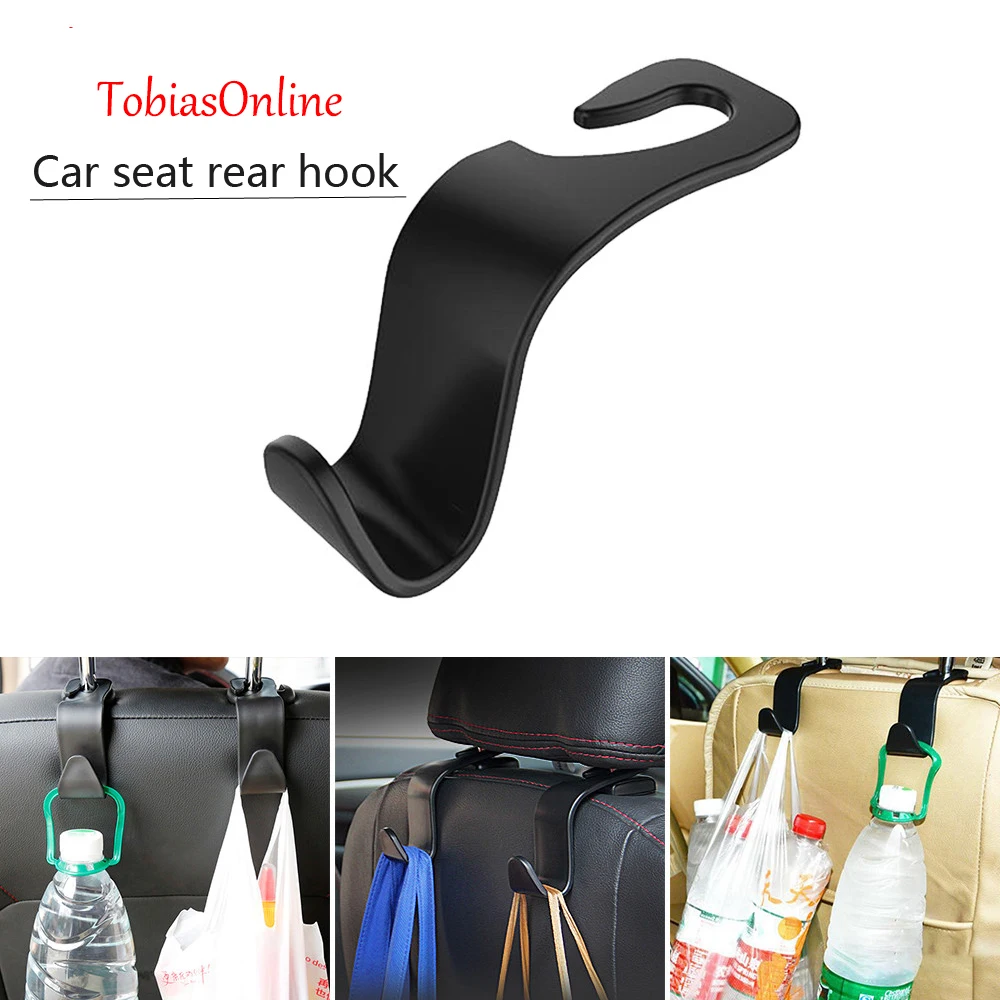 

1/2Pcs Universal Car Seat Back Hook Car Accessories Interior Portable Hanger Holder Storage for Car Bag Purse Cloth Decoration