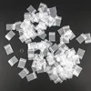 TETP 100Pcs 20Wires Mini Clear Ziplock Plastic Bags Small Jewelry Retail Accessory Storage Packaging Supplies Reclosable Thicken 6
