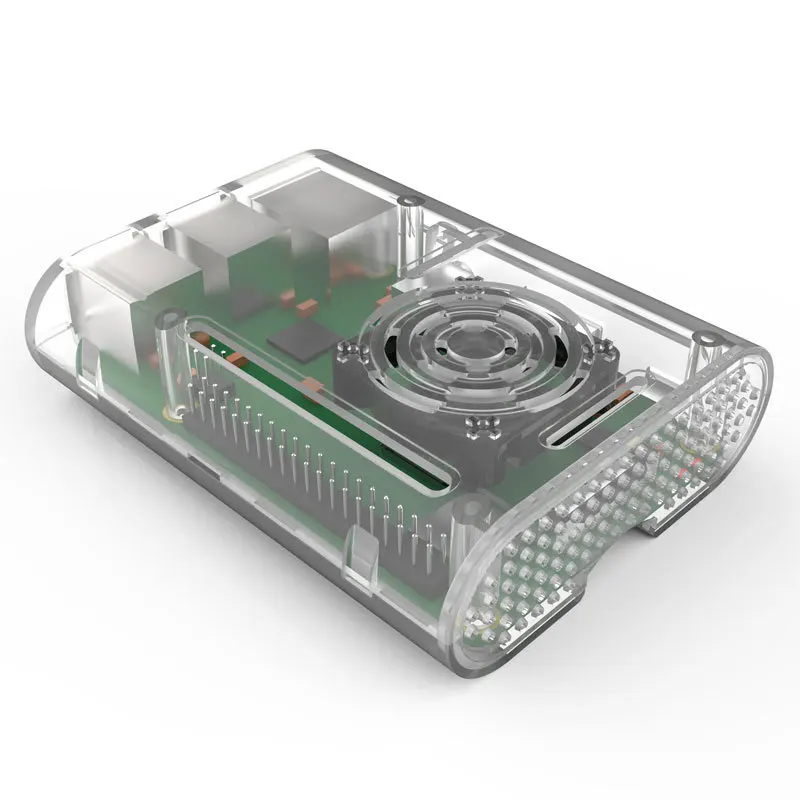 Aokin Raspberry Pi 4 Case, Raspberry Pi 3 B Plus Case Compatible with pi 2b, pi 3b
