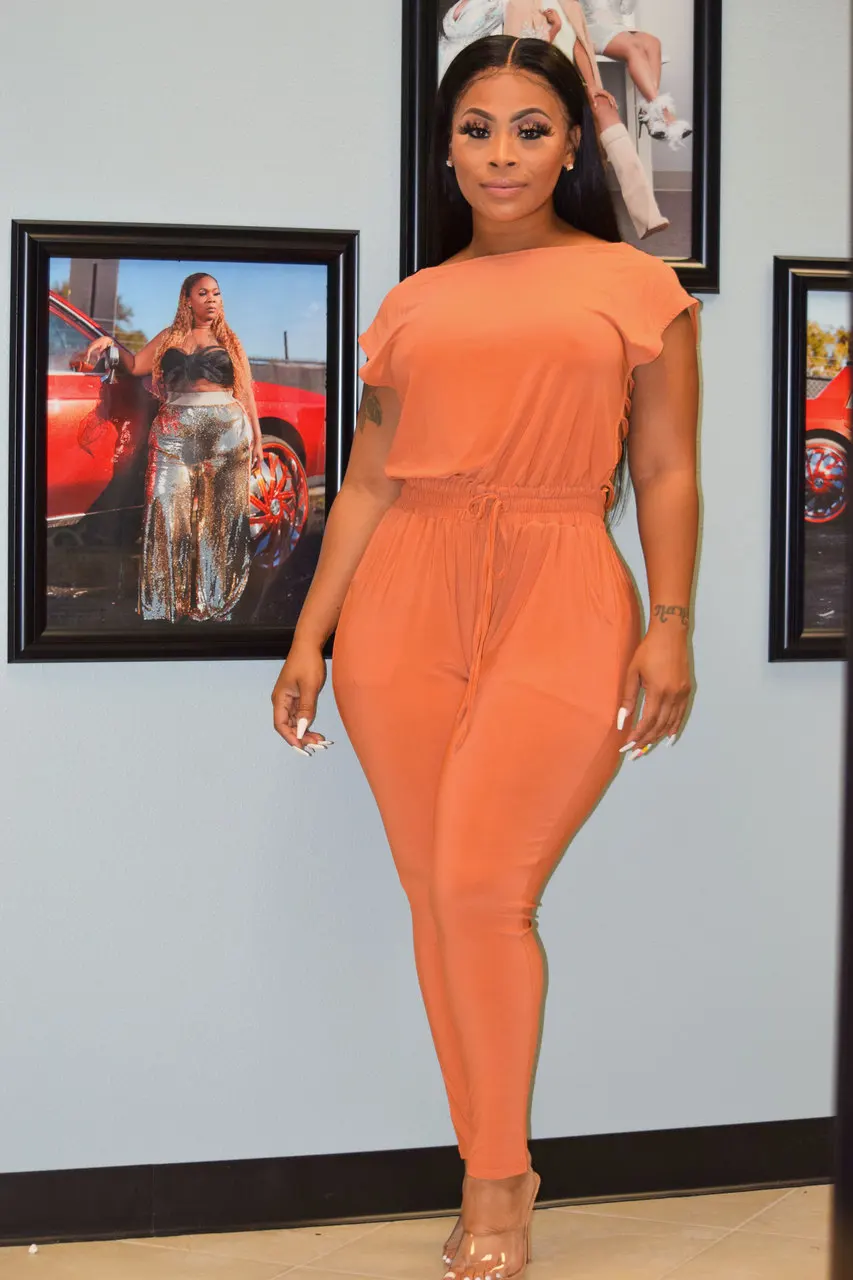 European and American women's fashion casual halter strap jumpsuit