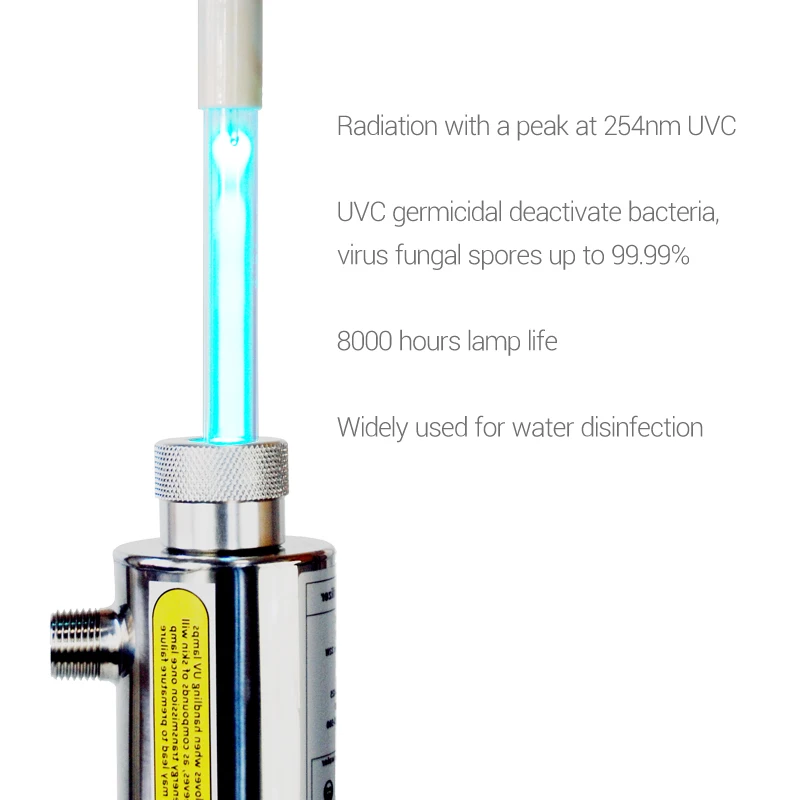 Coronwater SS304 9 GPM уфл стерилизатор для дезинфекции Системы очистки воды SEV 5925|uv disinfection