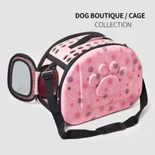 Новые складные сумки через плечо для домашних животных большая клетка для собаки Модная дышащая удобная Кошка Собака Рюкзак-переноска сумка дорожная сумка для собак