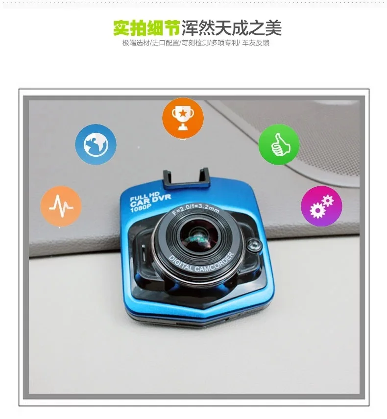 Factory Direct Supply H9 Shield Mini Tachograph High-definition 1080 P Night Vision Ultra Wide-Angle Car Mounted All-in-one