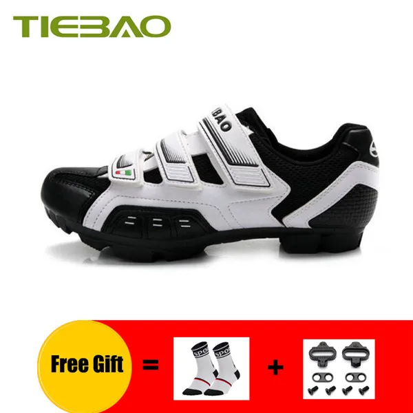 W shoes with cleats TIEBAO, обувь для горного велосипеда, велосипедные кроссовки, мужские, sapatilha ciclismo, mtb, бутсы, самозакрывающиеся, дышащие, женские, обувь для езды на велосипеде - Цвет: W shoes with cleats