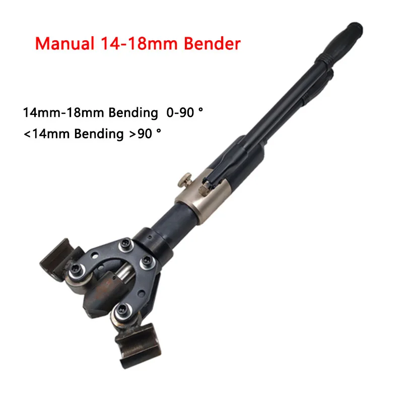 Manual Hydraulic Steel bar Bending machine 90 ° angle Portable Threaded Steel Rebar Bender 14-18mm/10-14mm