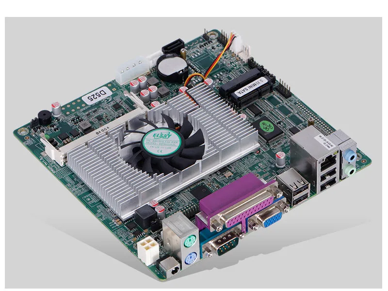 

AC6525-E2C-D Mini-ITX Mainboard For Intel D525 CPU IPC SBC Embedded Motherboard with 2*COM 1*LAN LPT PS/2 For POS DC Input power