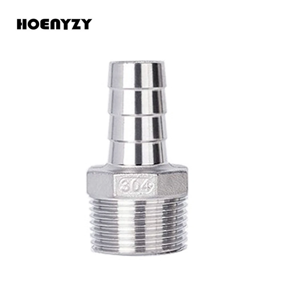 1/8"x6mm Male Thread Pipe Fitting x Barb Hose Tail Connector Stainless NPT