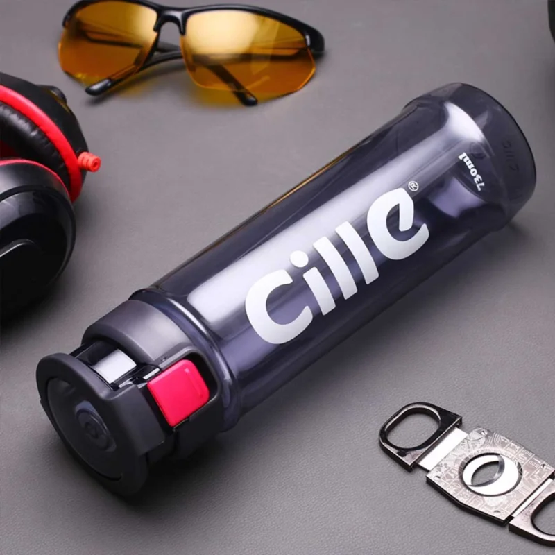 

Portable Sports Bottle Plastic Flasks Water Bottle - 730ML, BPA Free Leak Proof, For Outdoor Camping Hiking Drinking Tea Juice