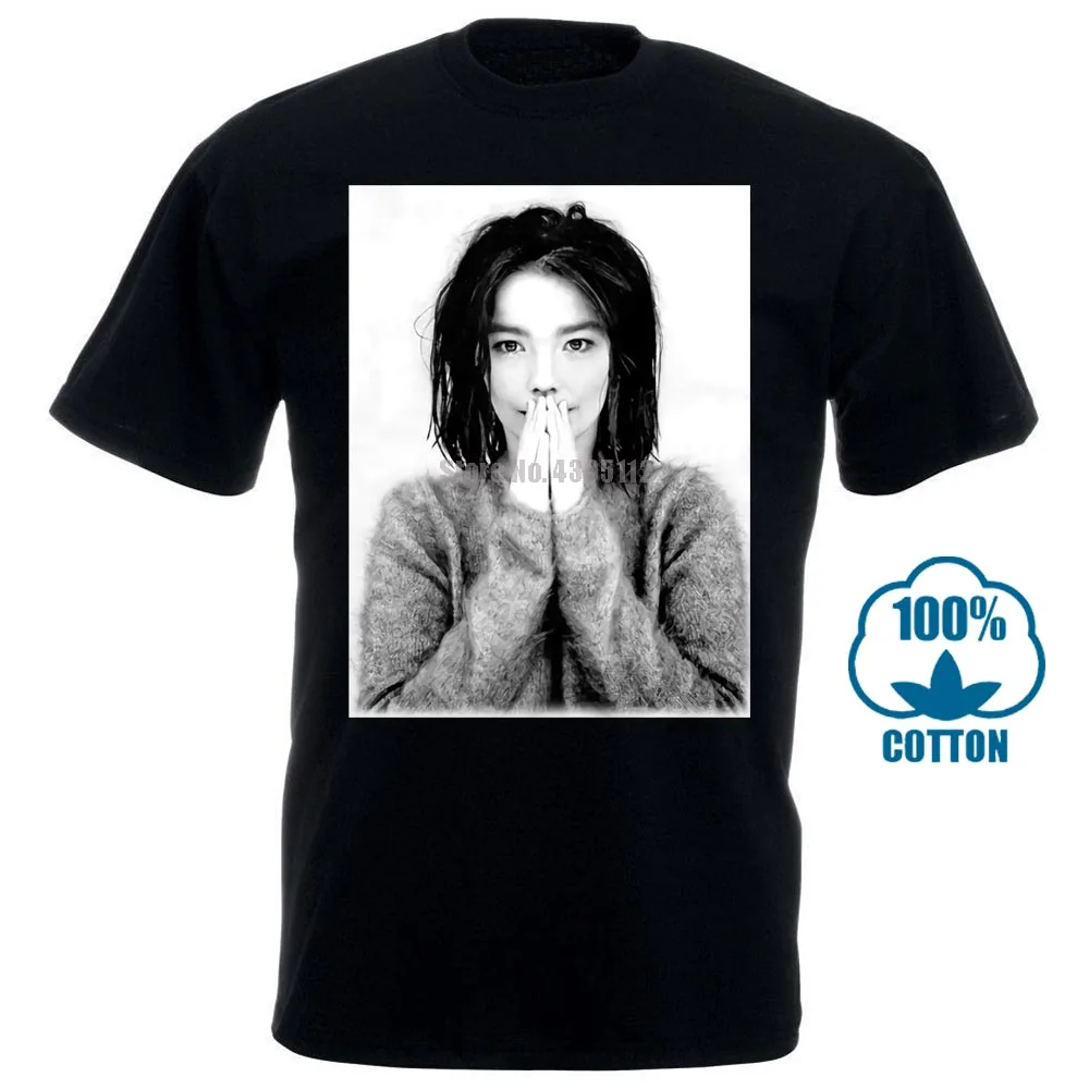 

The Ice Cubes Bjork T Shirt Iceland 90S Pop Print T Shirt Harajuku Short Sleeve Men Top Hot Sell 2018 Fashion