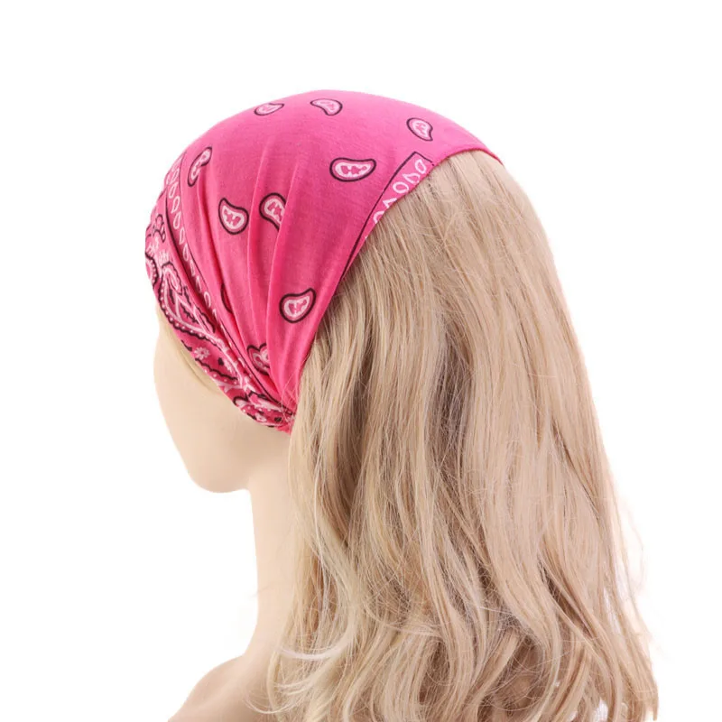 Богемный стиль резинки для волос для девочек тюрбан из хлопка рок крутая Женская Мужская бандана эластичная повязка на голову аксессуары для волос