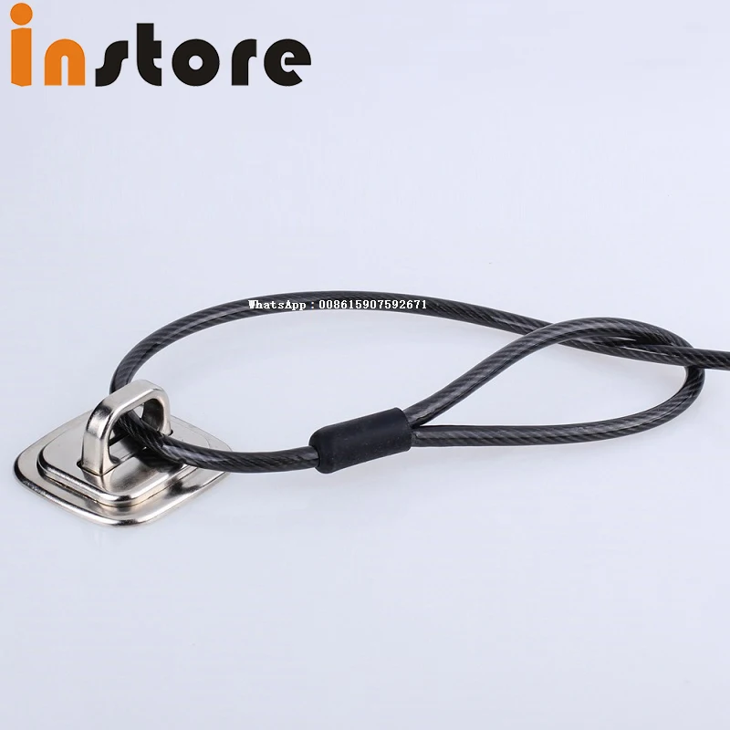 10 Pieces Universal Laptop Security Cable Lock Seat Fixed Base Anti-Theft Deduction