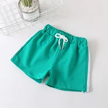 Детские штаны в Корейском стиле Летние повседневные спортивные штаны для мальчиков и девочек новые детские шорты