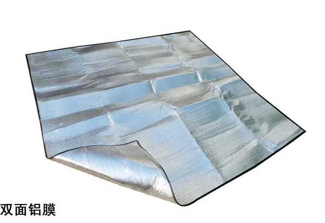 200X200 Double-Sided Aluminum Film Moisture Proof Pad Ultra Large Aluminum Foil Cushion Outdoor Camping Tent Picnic