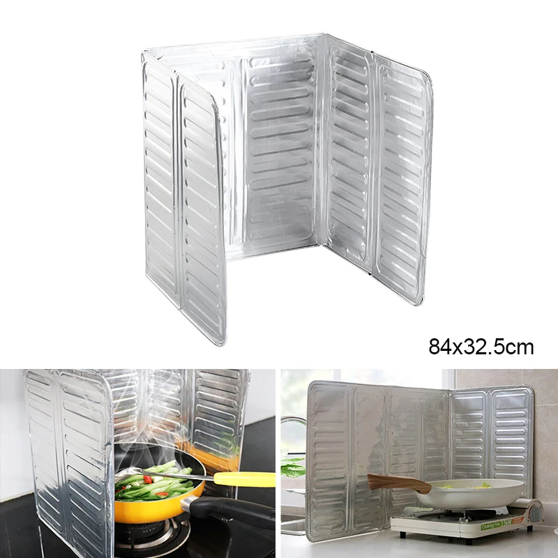 Oil Splatter Screen Foldable Gas Frying Splash Protection Barrier Stove Kitchen Scalding Baffle Cooking Tools | Дом и сад