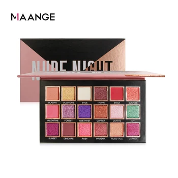 

MAANGE NEW Eye Shadow Palette 18 Color Eyeshadow Shimmer Matte Glitter Powder Waterproof Pigment Palette Cosmetics Makeup Beauty