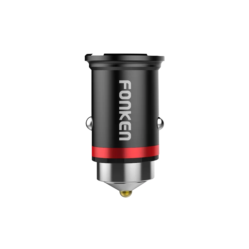 Black car charger Автомобильное зарядное устройство USB FONKEN 5V 3.1A 2A для мобильного телефона адаптер с 2 портами USB Быстрая зарядка для samsung xiaomi двойное автомобильное зарядное устройство - Тип штекера: Black car charger